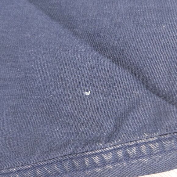 Vintage LL Bean Flannel Plaid Lined Barn Chore Shirt Jacket Shacket Mens L Blue - Picture 10 of 16